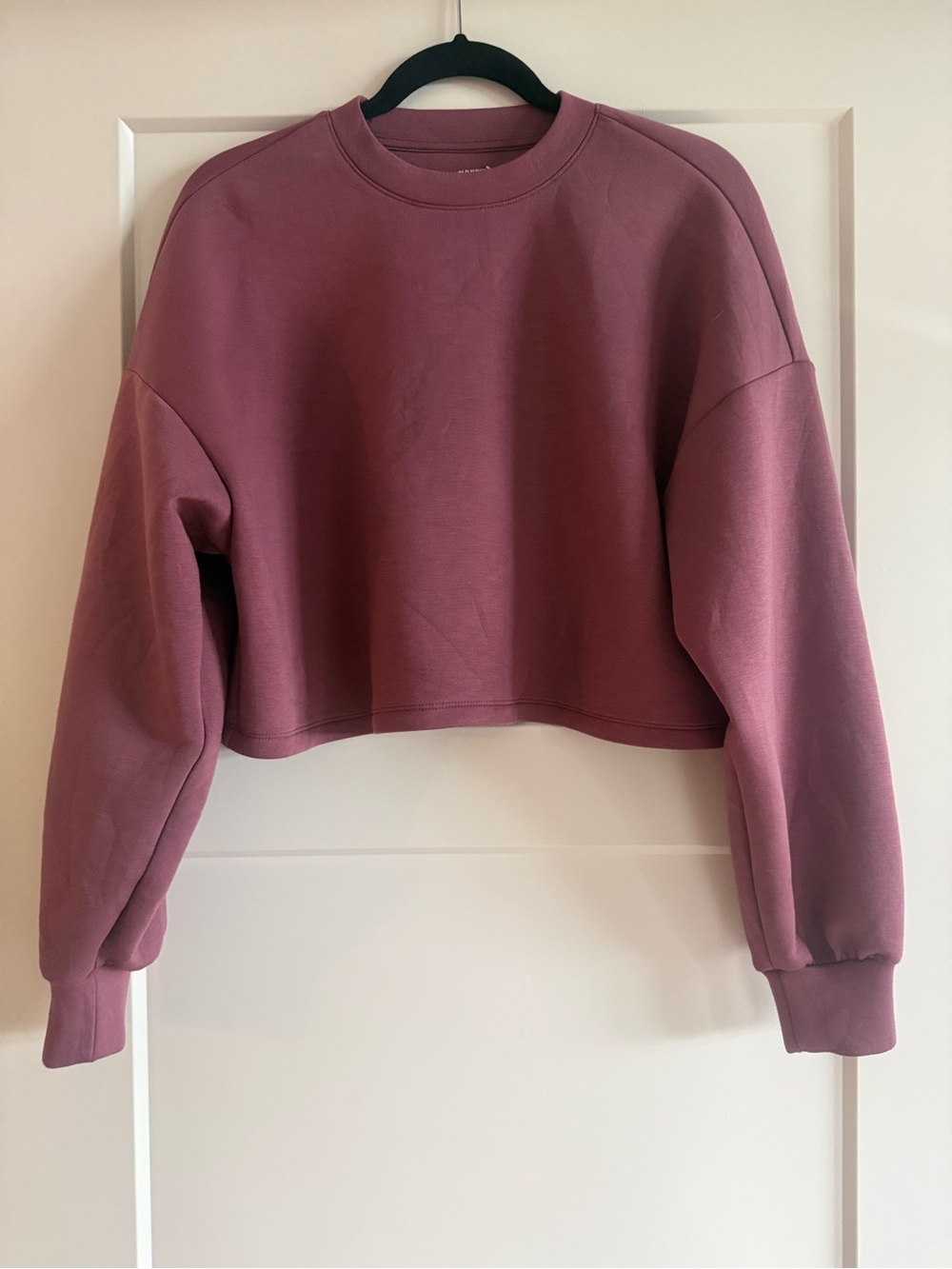 Old Navy Active Bounce Fleece Cropped Crewneck Sweatshirt - Dusty Rose Small S